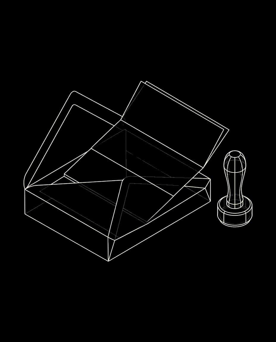 Isometric wireframe icon for Claims Lodgment